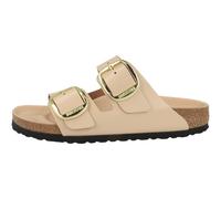 Birkenstock Arizona Big Fibbia Cuoio Naturale Vernice Sandali Stretto Donna Muli