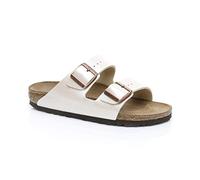 Birkenstock Arizona Birko-Flor, Sandali a Punta Aperta Donna, Bianco (Pearl White Pearl White), 41 EU