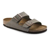 Birkenstock Arizona Birko Flor, Sandali Unisex - Adulto, Beige (Stone Nubuk), 44 (Normale)