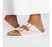 BIRKENSTOCK ARIZONA CIABATTA DONNA SHINY LIZARD LIGHT ROSE