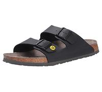 BIRKENSTOCK Arizona Birko-flor Esd Scarpe da lavoro, unisex, per adulti, antistatiche, Birko-Flor, nero, taglia 36 - plantare sottile, Nero, 43 EU