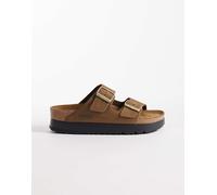 Birkenstock - Arizona Flex Platform - Sandali con plateau color tè scuro-Marrone 41