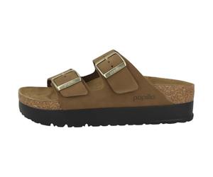 Birkenstock - Arizona Flex Sandali piatti in pelle da donna, Marrone, 38 EU