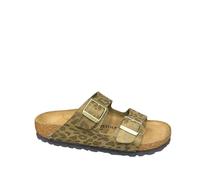 BIRKENSTOCK Arizona Leo Khaki, Synthetics, Sandali Donna, 39 EU