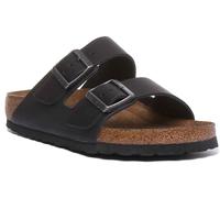Birkenstock Arizona Oil 2 Cinghie Unisex Soletta Sandalo Donna In Nero UK 3 - 8