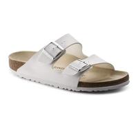 Birkenstock Arizona Pantoletten Uomo Birko-Flor Leder Regular Bianco 48