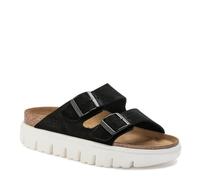 Birkenstock Arizona Pap Chunky Unisex Shoes Size 7, Color: Black/White