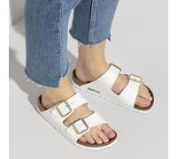 BIRKENSTOCK ARIZONA PATENT WHITE BIANCO LUCIDO VERNICE CIABATTE DONNA