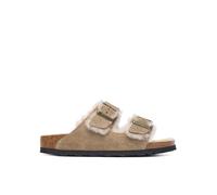 Birkenstock, ,Shoes ,Donna ,Beige ,36 EU Arizona Shearling Sandali in Camoscio Narrow