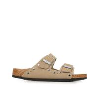 Birkenstock Arizona Rivet Border 1031708 grigio (soft birki gray taupe),ciabatta in EVA Sughero e Pelle (Grigio (soft birki gray taupe), Sistema Taglie Calzature EU, Adolescente, Numero, Stretta, 38)