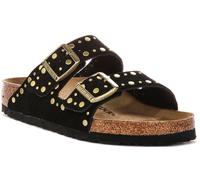 Birkenstock Arizona Rivet Sandali Donna Slip-On Neri EU37-41