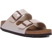 Birkenstock Arizona Birko-Flor, Sandali a Punta Aperta Donna, Bianco (Pearl White Pearl White), 41 EU