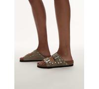 Birkenstock - Arizona - Sandali color tortora con rivetti-Neutro 38