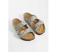 Birkenstock Arizona sandali con stampa serpente-Bianco 38