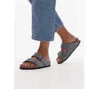 Birkenstock - Arizona - Sandali grigi in camoscio-Grigio 40