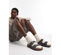 Birkenstock - Arizona - Sandali in camoscio color antracite-Grigio 38