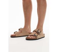Birkenstock - Arizona - Sandali in pelle nabuk color sandcastle-Neutro 44