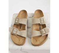Birkenstock - Arizona - Sandali scamosciati kaki sbiadito-Verde 44