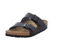 Birkenstock Arizona - Sandali unisex - adulto, nero, 37 (stretta)