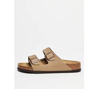 Birkenstock - Arizona - Sandali unisex in pelle oliata color tabacco-Marrone 36