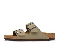 Birkenstock - Sandali in pelle sintetica - Arizona BF Narrow Faded Khaki/Dark Brown OS per Donne in Pelle - Taglia 39 - Marrone