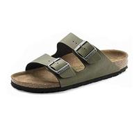 Birkenstock Arizona SFB, Sandali a Punta Scoperta Donna, Verde, 34 EU