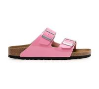 Birkenstock Arizona SFB, Sandali a Punta Scoperta Donna, Vernice Rosa Caramello Nero, 38 EU Estrecho
