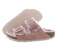 Birkenstock Arizona Shearling Suede Leather Narrow Women | Light Rose (1020389) (8, Light Rose)
