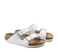 BIRKENSTOCK ARIZONA SL WHITE CIABATTE PROFESSIONALI DUE CINTURINI CALZATA STRETT