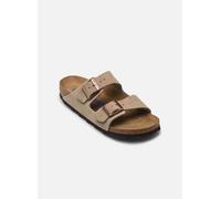 Birkenstock Arizona SFB, Suede Leather, PIANELLE Donna, Beige Taupe Taupe, 35 EU Stretta