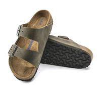 BIRKENSTOCK ARIZONA UOMO PLANTARE MORBIDO SFB PELLE OLIATA FADED KHAKI