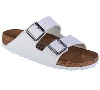 Birkenstock Arizona White, Birko Flor, PIANELLE Donna, Bianco (Blanc Blanc), 38 EU Stretta