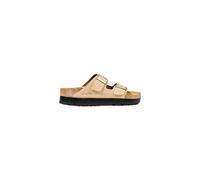 Birkenstock Beige Synthetic Platform Sandals - EU38/US8