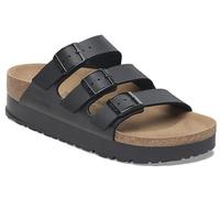 Birkenstock Ciabatte Florida Platform Birko‑Flor® Nero Vegan Donna Taglia 37