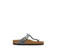 Birkenstock Birkenstock Grey Gizeh Oiled Leather Braided Sandals eu41 Grigio
