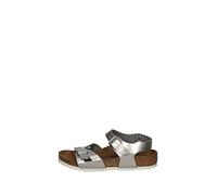 Birkenstock Rio, Sandali con Cinturino alla Caviglia Bambina, Argento Electric Metallic Silver Electric Metallic Silver, 25 EU