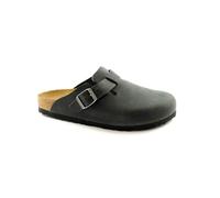 BIRKENSTOCK BOSTON 059463 black nero ciabatta zoccolo uomo fibbia