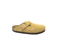 BIRKENSTOCK BOSTON 1026164 latte cream marrone suede ciabatta zoccolo donna fibb