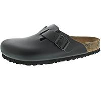 Birkenstock Boston 60413, Zoccoli unisex adulto, Nero (Black Leather), 48