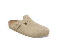 Sabot Birkenstock Boston Suede Stretto verde kaki - 38