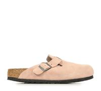 Zoccoli Birkenstock Boston Suede Leather Stretti rosa chiaro marrone - 39