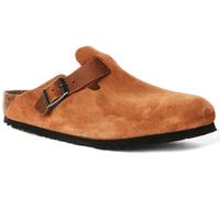 Birkenstock Boston Bs In Pelle Mista Clog Classico Cognac Fit Regolare UK 5 - 12