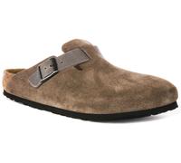 Birkenstock Boston Bs In Pelle Regolare Suede Sandalo Unisex Grigio UK 7 - 11