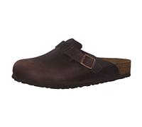 Birkenstock Boston Habana, Oiled Leather Ciabatte Uomo