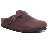 Birkenstock Boston Nl Sandalo Casual Da Uomo In Marrone Scuro UK 5 - 12