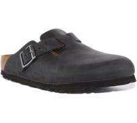 BIRKENSTOCK Boston Nl Stretto Fit Slide Sandali IN Nero UK 3.5 - 11.5