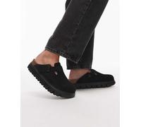 Birkenstock - Boston Papillio - Zoccoli con suola spessa in camoscio neri-Grigio 41