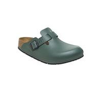 BIRKENSTOCK Zoccoli in pelle Boston Pro - Scarpe da lavoro certificate di alta qualità per medicina, gastronomia e servizio, timo, 36 EU