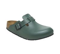 BIRKENSTOCK Zoccoli in pelle Boston Pro - Scarpe da lavoro certificate di alta qualità per medicina, gastronomia e servizio, timo, 42 EU