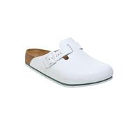 Birkenstock Zoccoli Boston Pro in pelle – Certificati per medicina e ristorazione, bianco 44 EU